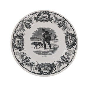 Villeroy & Boch La Chasse Le Retour Dinner Plate Discontinued Toile Hunting